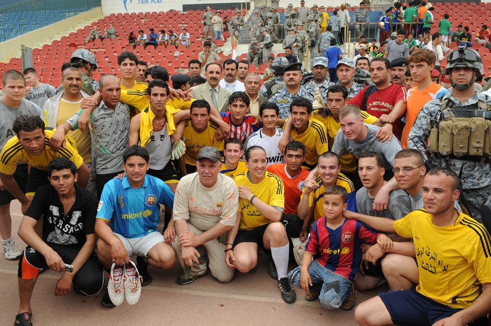 Soccer tournament in Baghdad