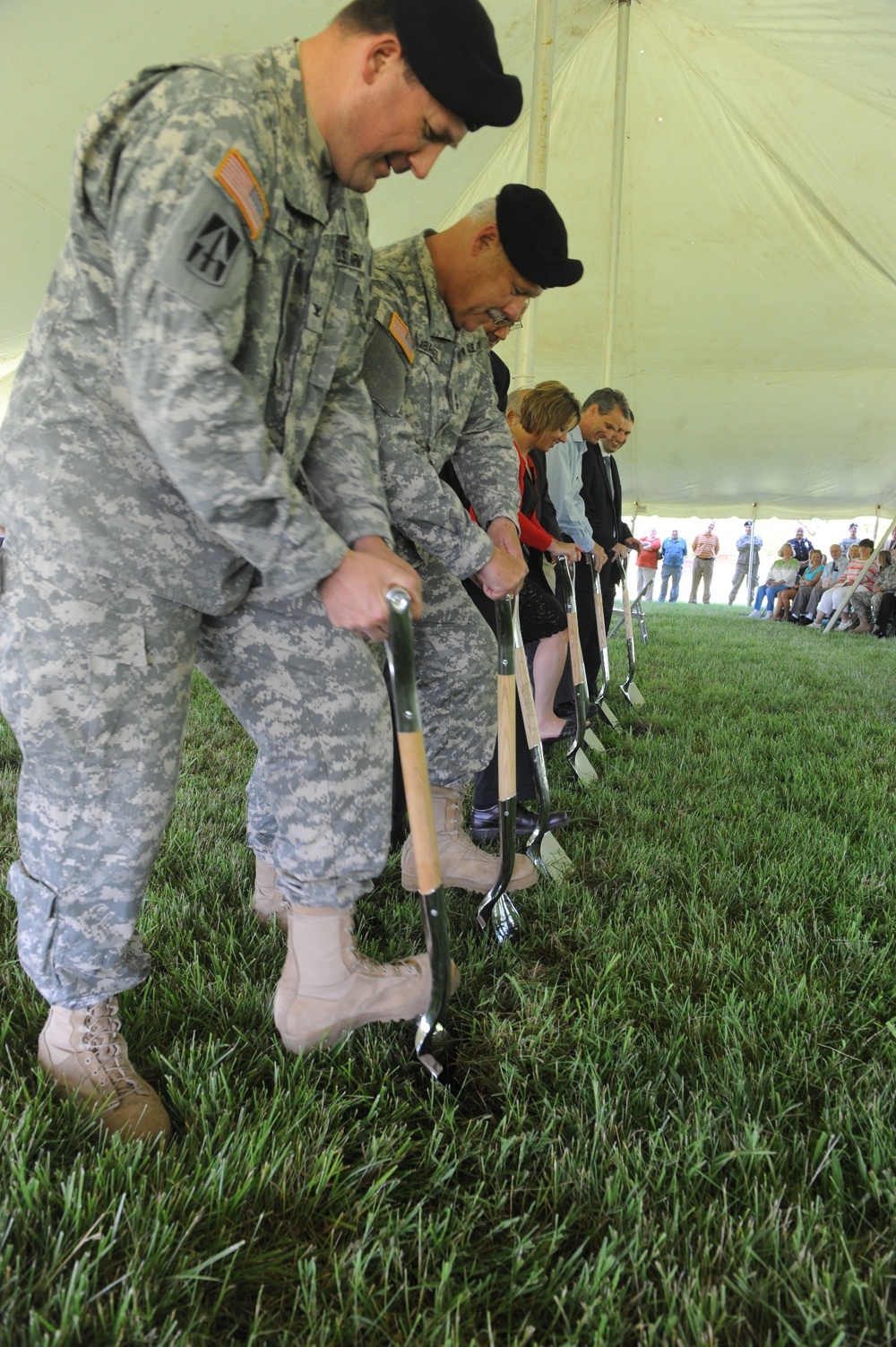 Indiana National Guard and Army community gather to break ground