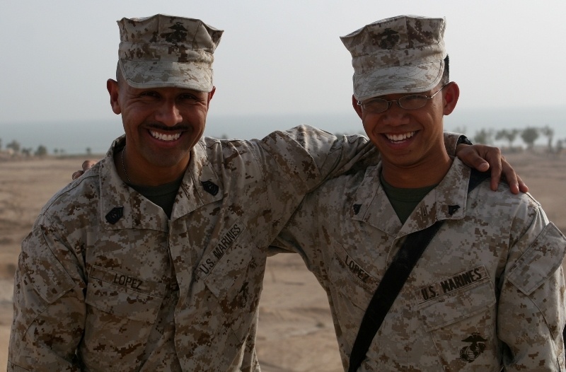 Father, son serve under same colors in Iraq