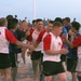 22nd Marine Expeditionary Unit rugby team plays against the Bahia Rugby Football Club in Palma de Mallorca, Spain