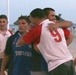 22nd Marine Expeditionary Unit rugby team plays against the Bahia Rugby Football Club in Palma de Mallorca, Spain