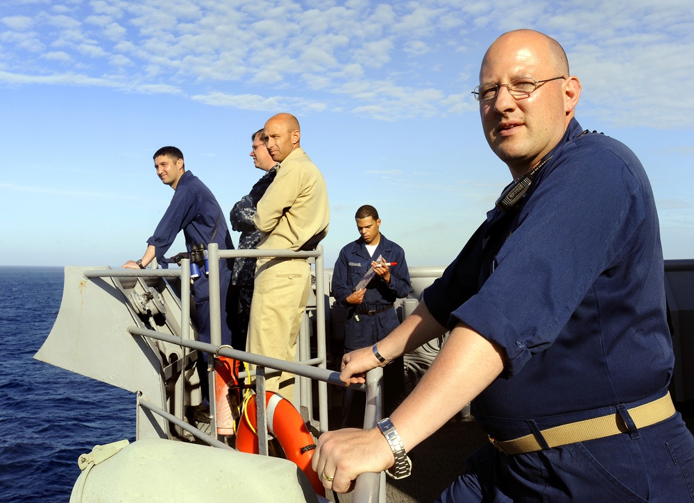 Sailors working hard