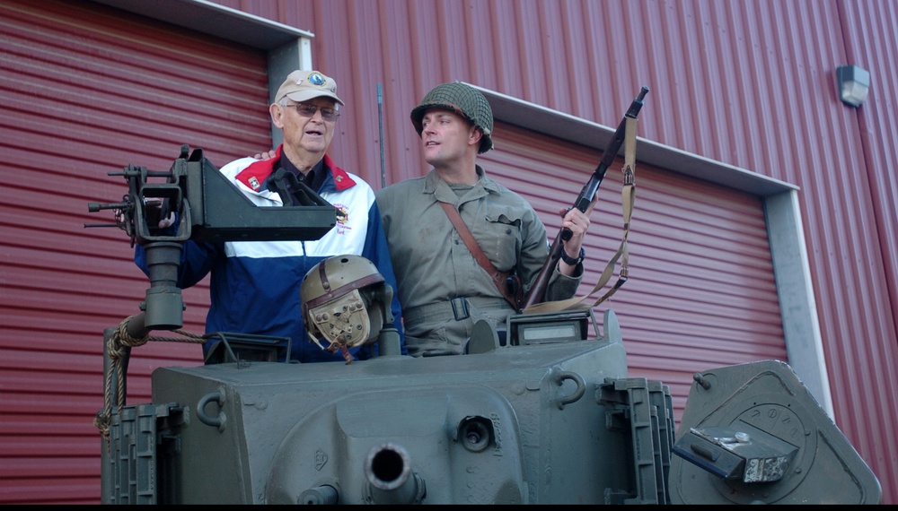 WWII Vet Returns to Tank on Armed Forces Day Courtesy of Fort Hunter Liggett Soldier