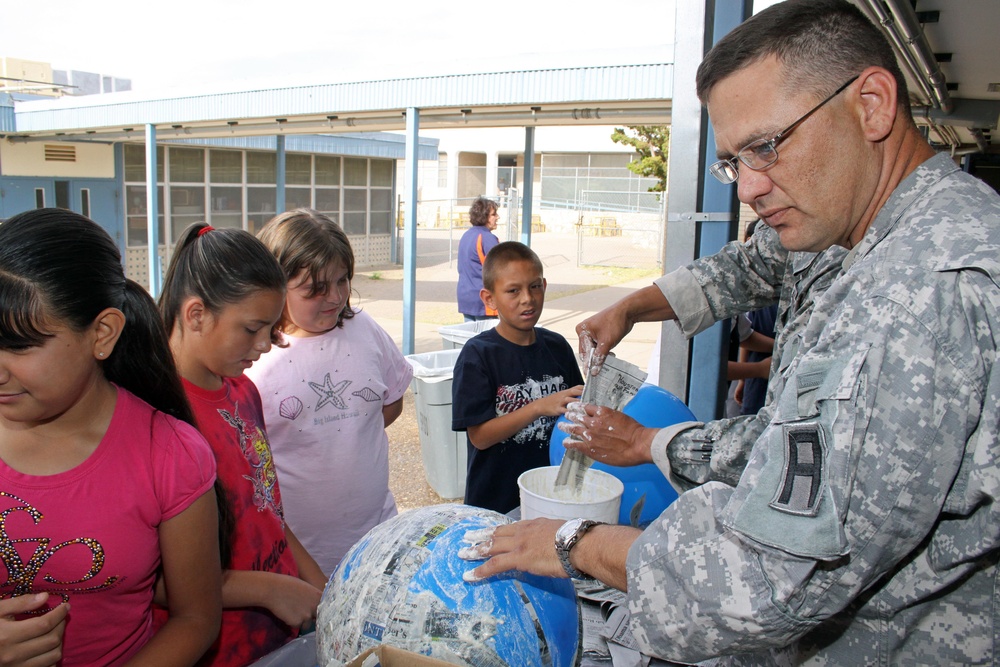 Task Force Warhawg Supports Student Literacy
