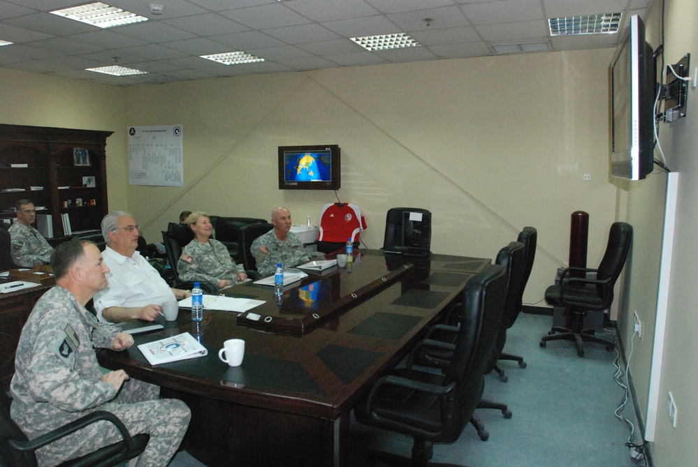 First female four star general visits logistics commands in Middle East