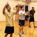 Troops Challenge Professional Volleyball Athletes