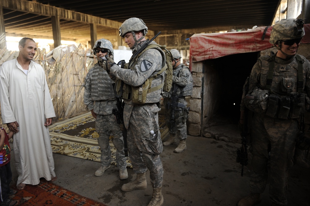 Dismounted Patrol in Baghdad, Iraq