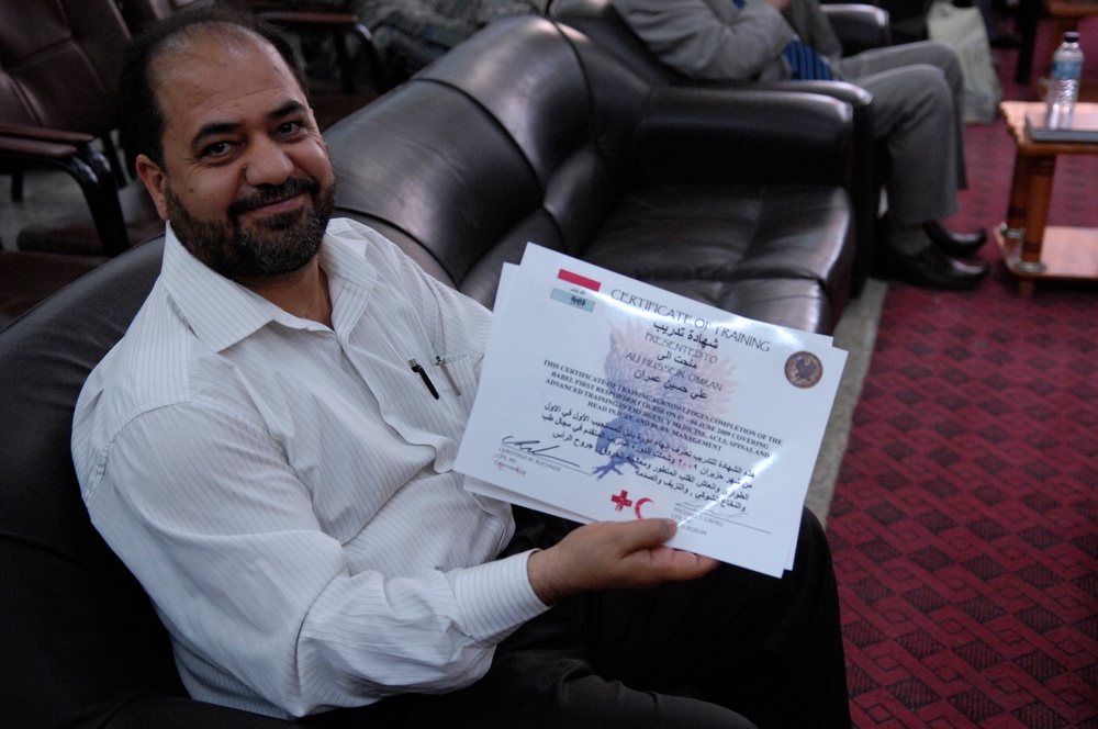 Train the Trainer program held at the Babil Rehab Center near Al Hillah, Iraq