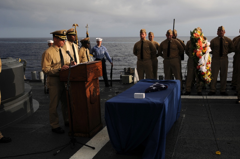 Ceremony Honoring the Sailors and Marines Who Fought and Died at the Battle of Midway