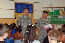 Holiday Elementary School displays appreciation for Bastogne Soldiers