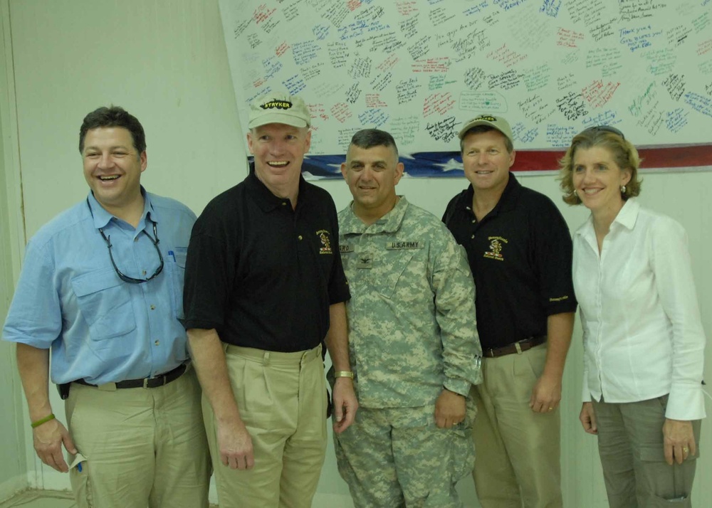 Pennsylvania representatives visit with Stryker Soldiers