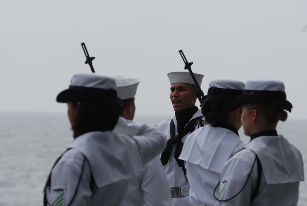 USS Ronald Reagan conducts memorial service