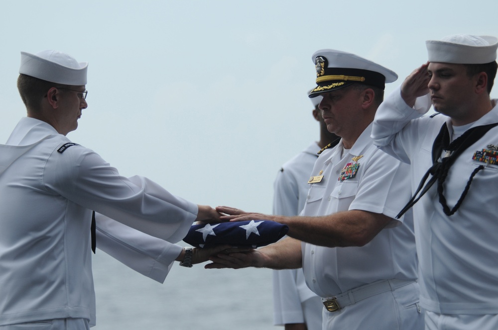 USS Ronald Reagan conducts memorial service