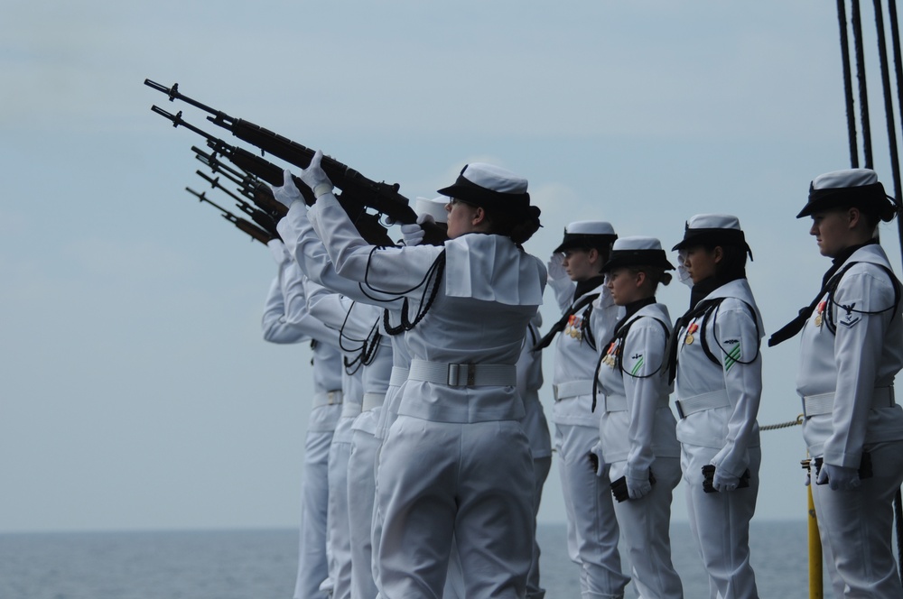 USS Ronald Reagan conducts memorial service