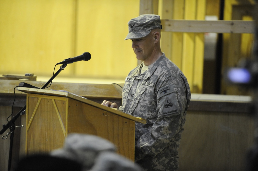 1st Armored takes over for 1st Cavalry in southern Iraq