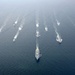 USS Mount Whitney in formation