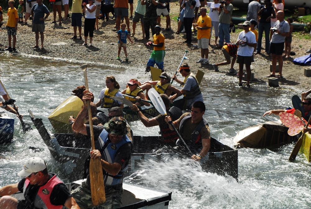 Cardboard Boat Regatta Race