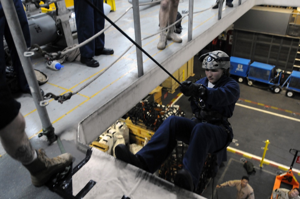 USS Ronald Reagan action