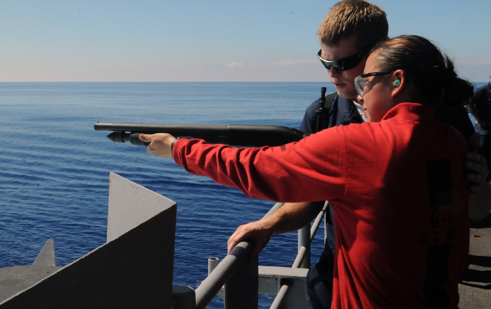 USS Ronald Reagan action