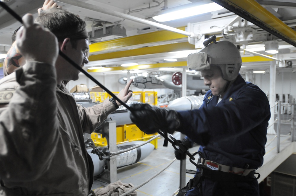 USS Ronald Reagan action