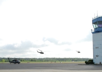 Louisiana National Guard bids farewell to Huey helicopters