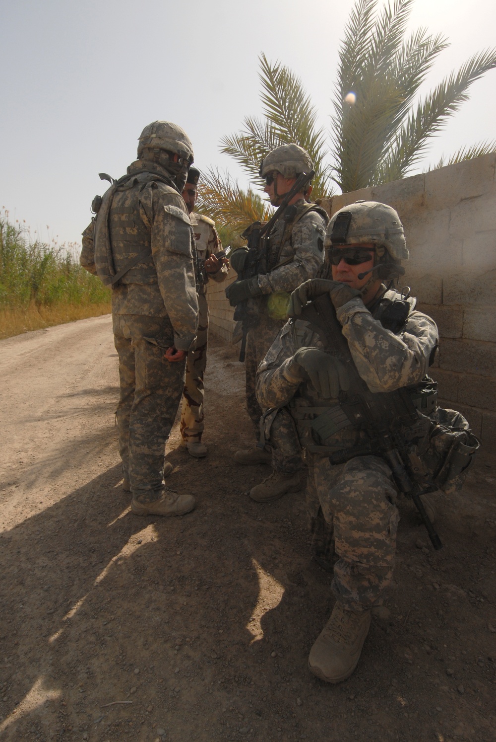 Patrol in Abu Ghraib