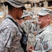 Command Sgt. Maj. Wilson Coins Soldiers in Baghdad, Iraq