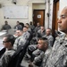 Command Sgt. Maj. Wilson Coins Soldiers in Baghdad, Iraq