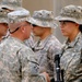 Command Sgt. Maj. Wilson Coins Soldiers in Baghdad, Iraq