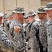 Command Sgt. Maj. Wilson Coins Soldiers in Baghdad, Iraq