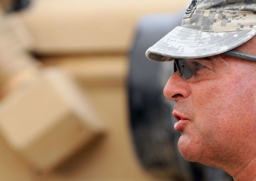 Command Sgt. Maj. Wilson Coins Soldiers in Baghdad, Iraq