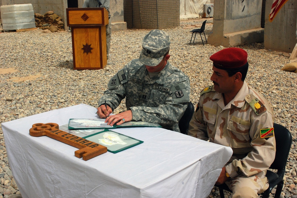 Joint Security Station Ezdehar handed over to the Iraqi Army