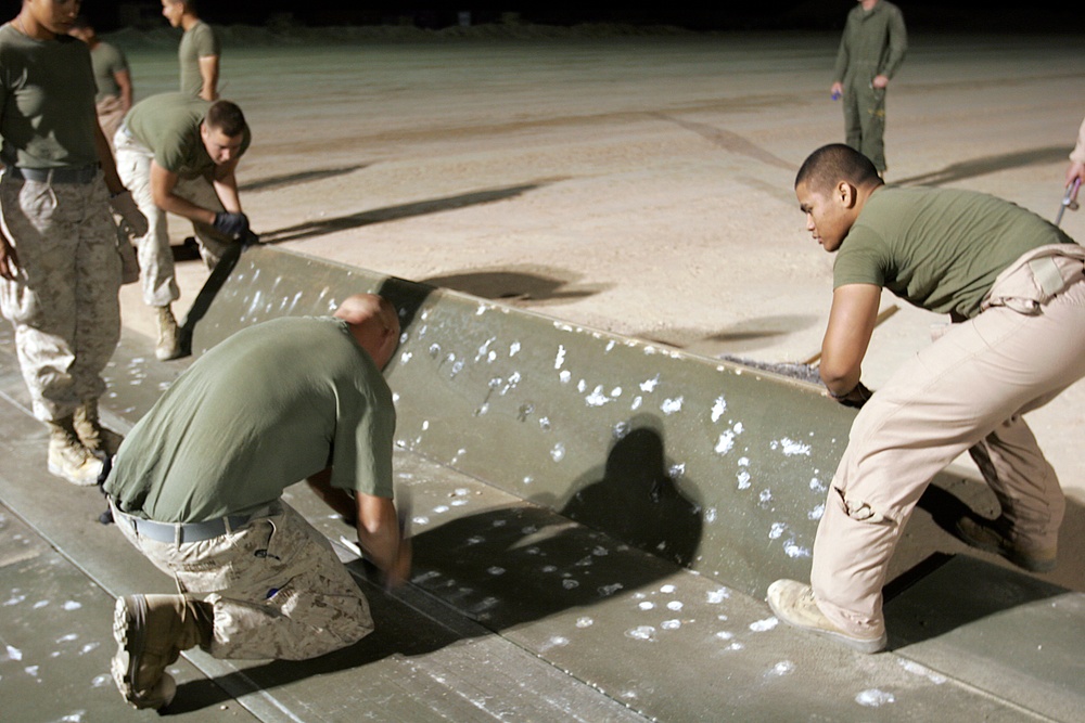 Marines Work to Build Airfield in Afghanistan