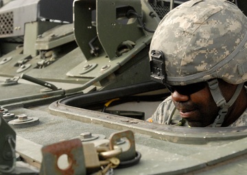4th Stryker Brigade Combat Team, 2nd Infantry Division  offload at rail head station