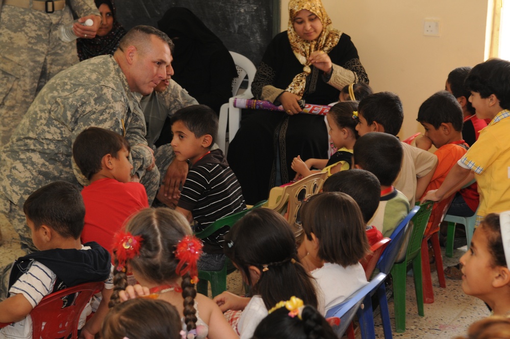 Ribbon Cutting Ceremony for the newly renovated Al Alam Kindergarten School in Tikrit, Iraq