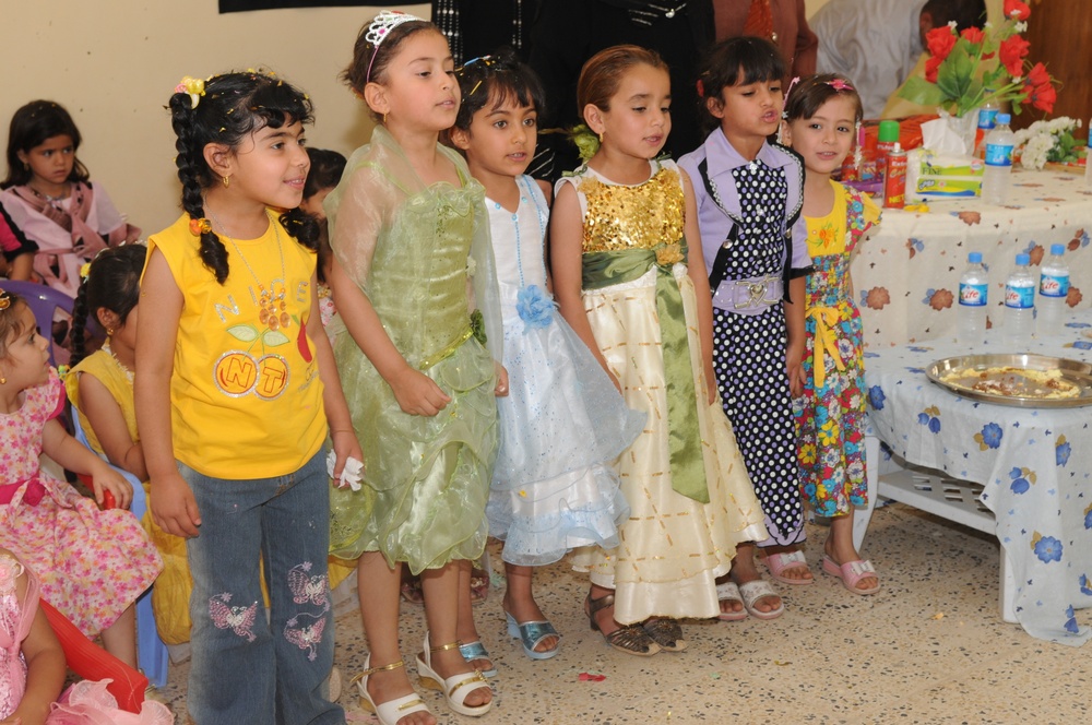 Ribbon Cutting Ceremony for the newly renovated Al Alam Kindergarten School in Tikrit, Iraq