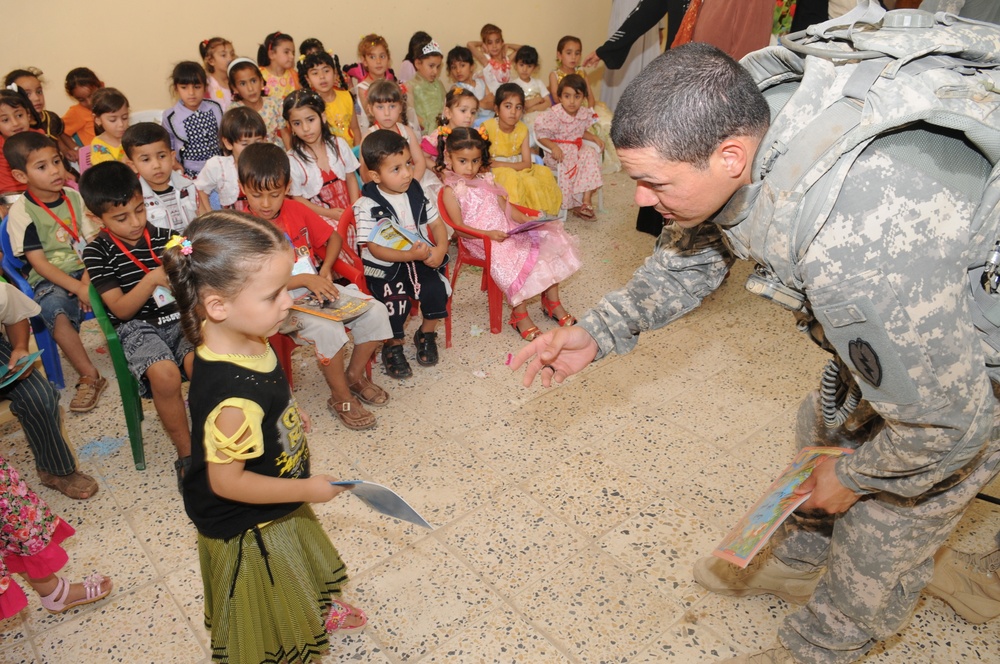 Ribbon Cutting Ceremony for the newly renovated Al Alam Kindergarten School in Tikrit, Iraq