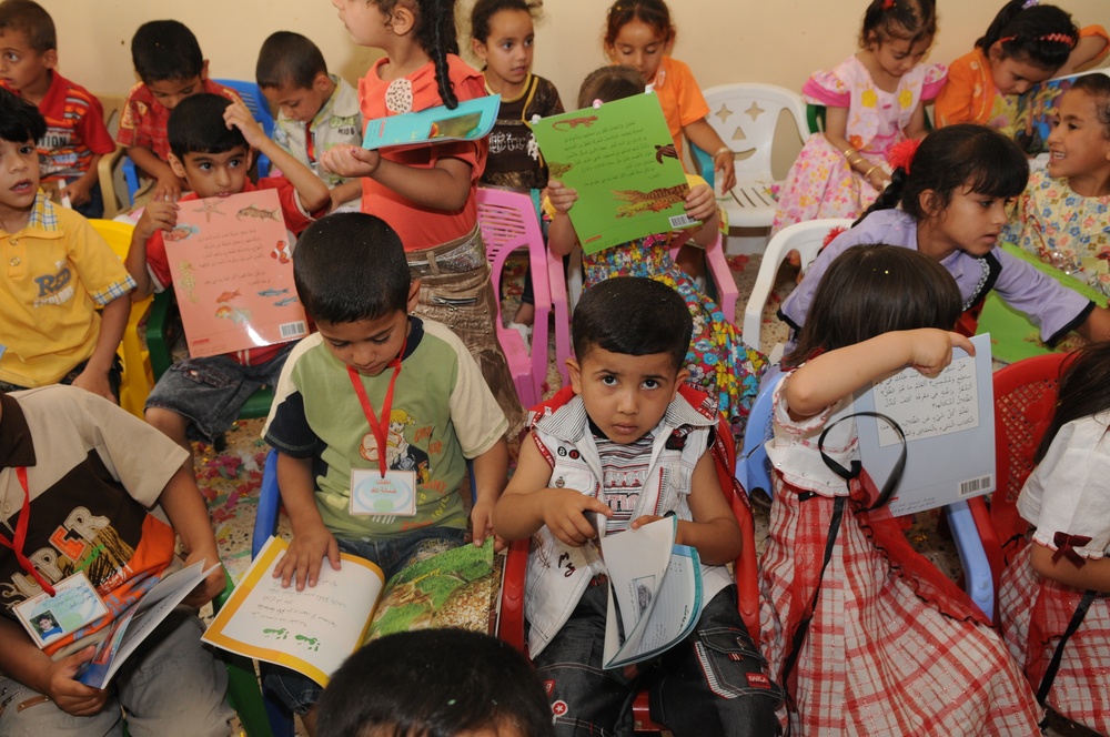 Ribbon Cutting Ceremony for the newly renovated Al Alam Kindergarten School in Tikrit, Iraq