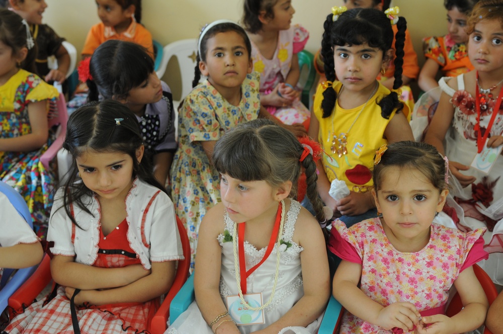 Ribbon Cutting Ceremony for the newly renovated Al Alam Kindergarten School in Tikrit, Iraq