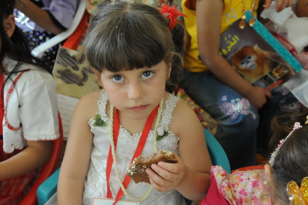 Ribbon Cutting Ceremony for the newly renovated Al Alam Kindergarten School in Tikrit, Iraq