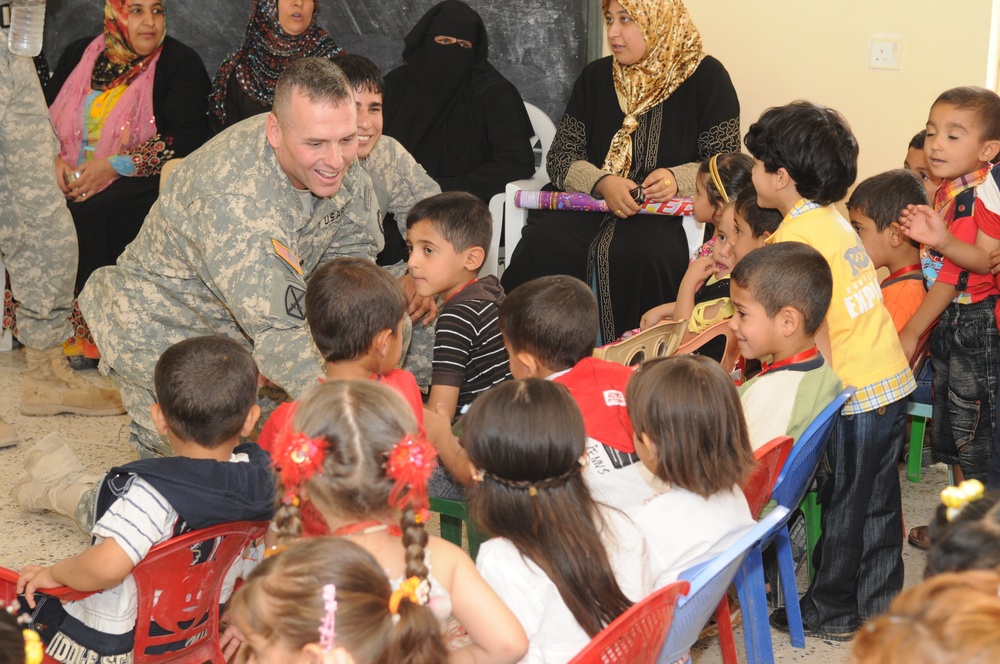 Ribbon Cutting Ceremony for the newly renovated Al Alam Kindergarten School in Tikrit, Iraq