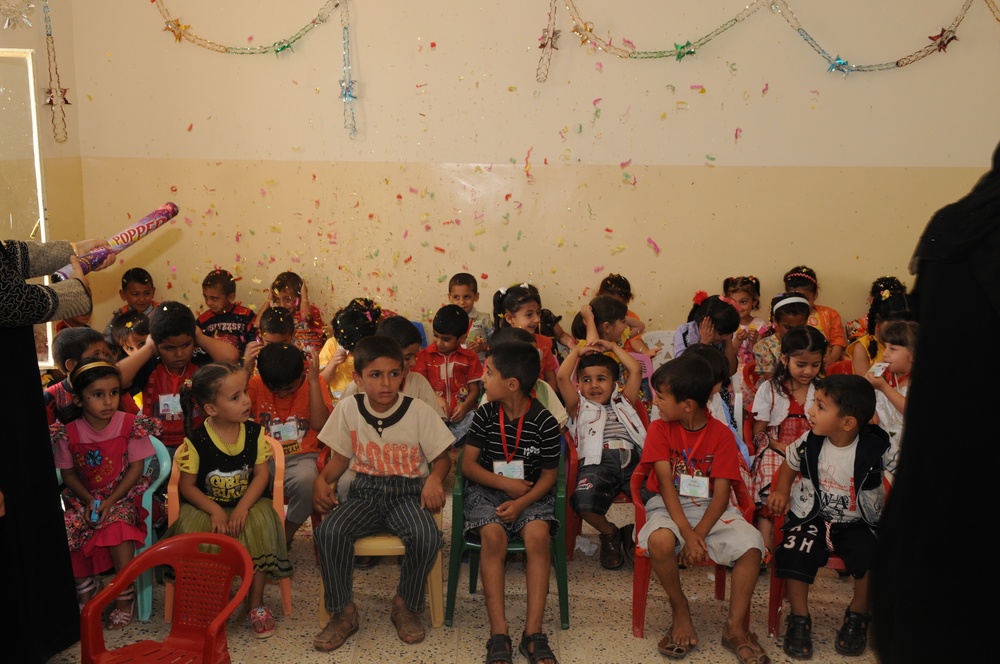 Ribbon Cutting Ceremony for the newly renovated Al Alam Kindergarten School in Tikrit, Iraq