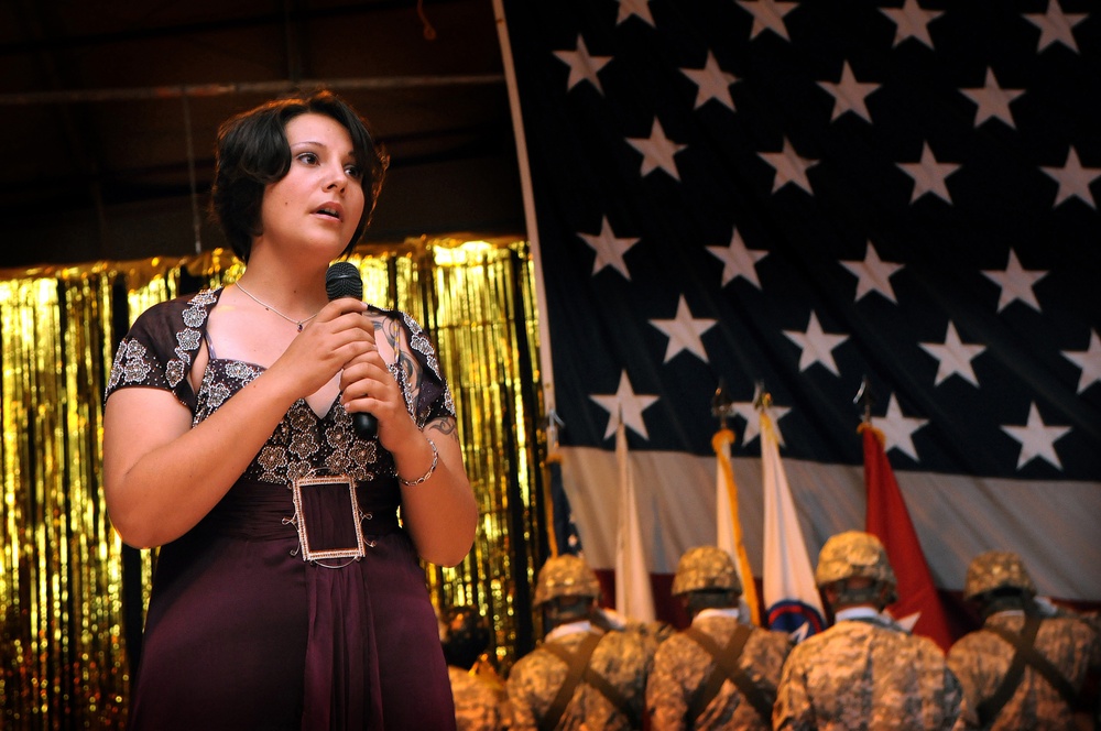 Soldier Inspired to Sing at Army Birthday Celebration