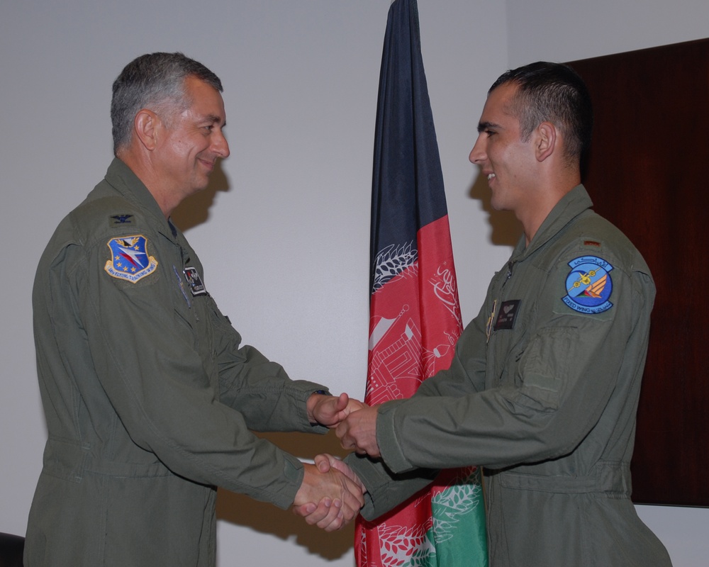 Afghan Officer Earns United States Air Force Wings