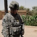 Iraqi soldiers patrol neighborhood east of Baghdad, Iraq