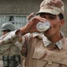 Iraqi soldiers patrol neighborhood east of Baghdad, Iraq