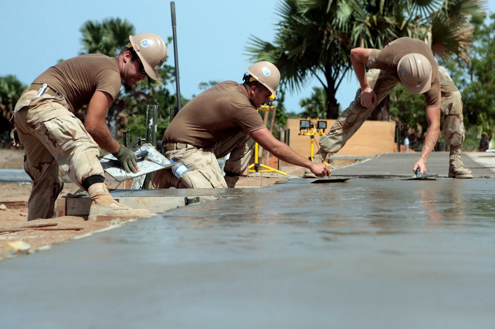 Seabees build school in Benin