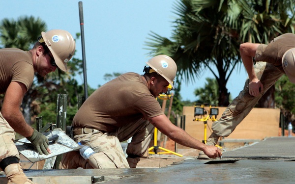 Seabees build school in Benin