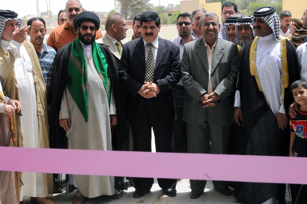 Opening ceremony for new vocational school in eastern Baghdad, Iraq