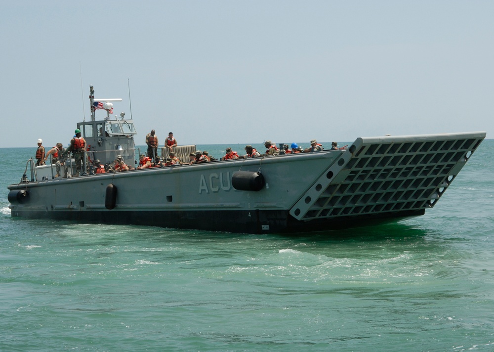Landing craft practice resupply missions